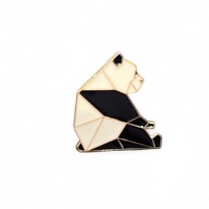 Geometric Panda Enamel Pin